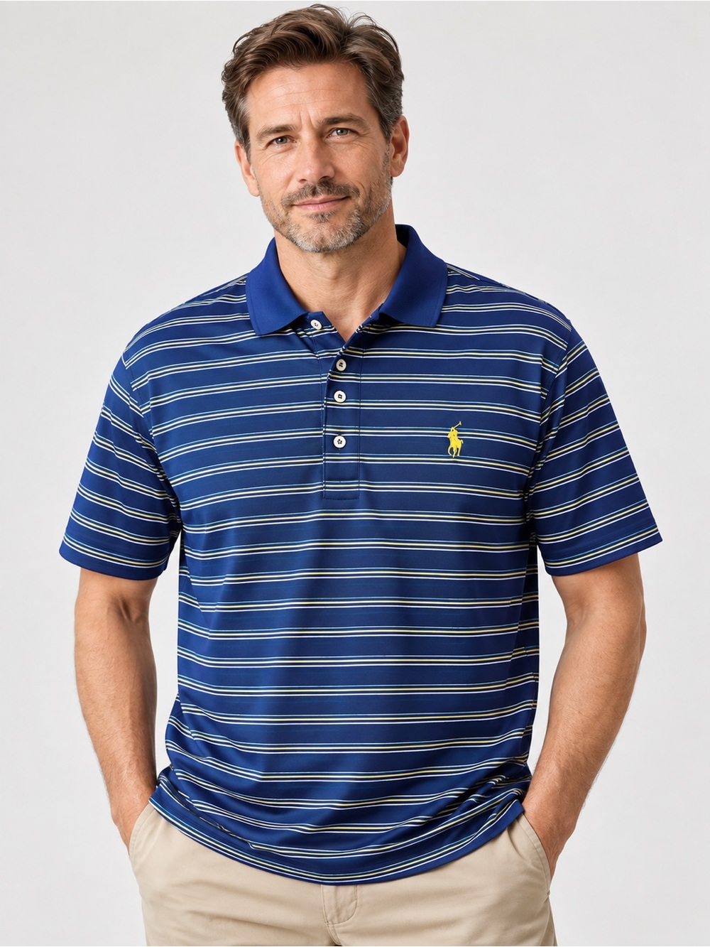 Polo Golf Ralph Lauren Men’s Striped Golf Polo – Size L